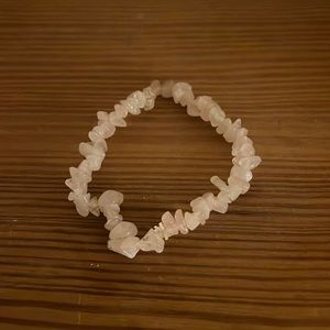 Jagged rose quartz bracelet